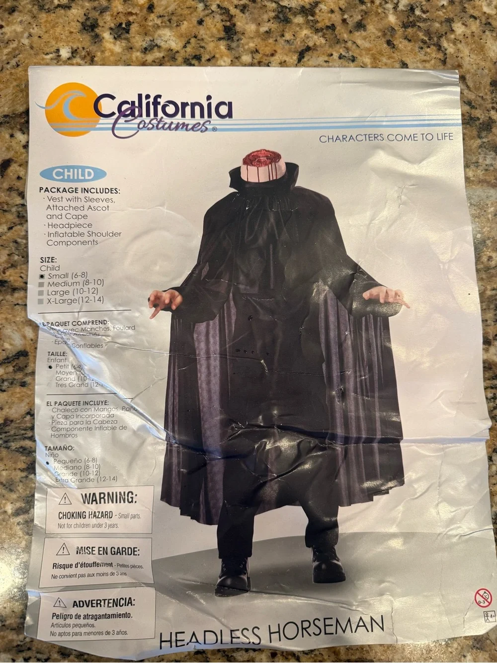 California Costumes Headless Horseman Halloween Costume Unisex kids small 6-8